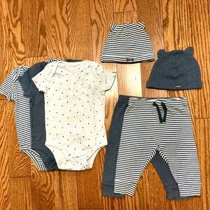 GAP Kids Navy & White Mix & Match Stars and Stripes 7 Piece Set